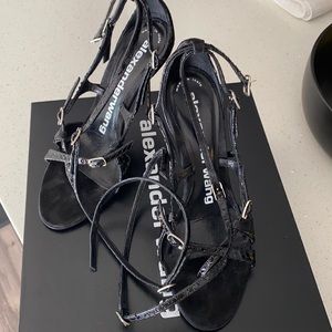 Alexander Wang Kiley Calf Snake Heels